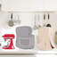 Housse pour robot pâtissier KitchenAid à tête inclinable de 3,5 à 5 litres, imperméable et matelassée, avec poche de rangement.