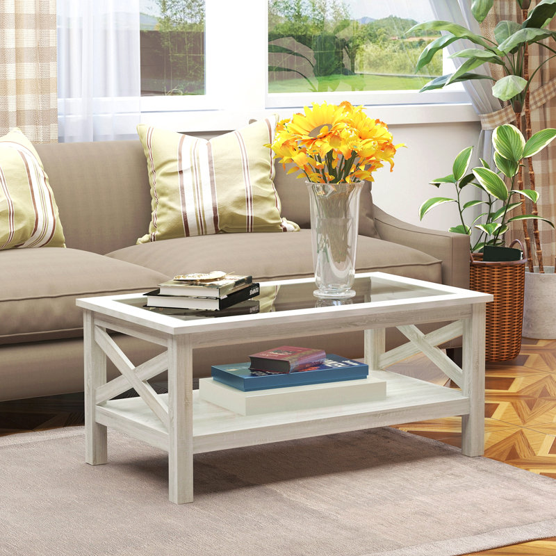 Table basse de style campagnard HOMcom
