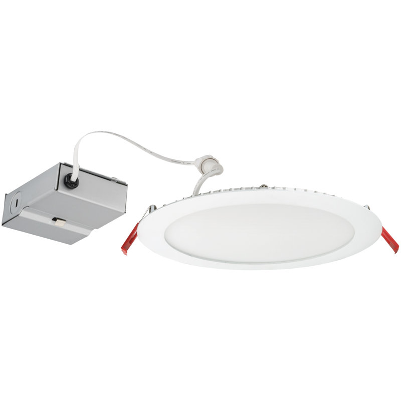 8'' White Aluminum LED Canless Recessed Lighting Kit