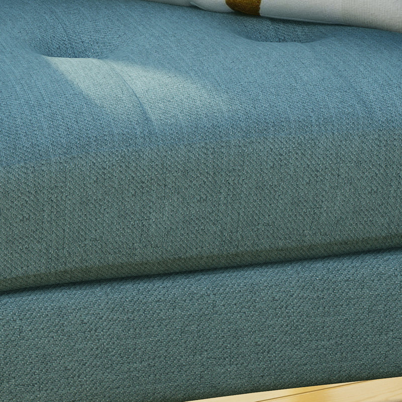 Fauteuil club Mid Century, Bleu