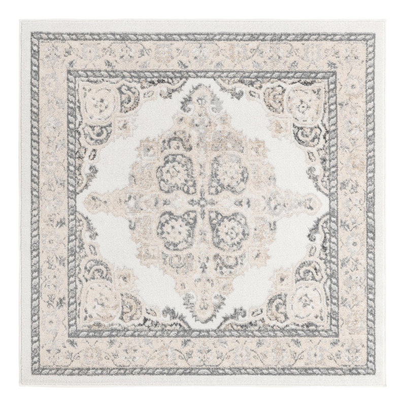 Anjelita Oriental Indoor Rug, Square 5'