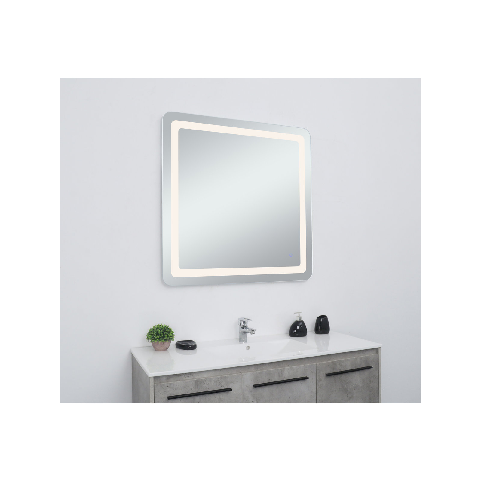 Juliane Mirror, 36" x 36", Square