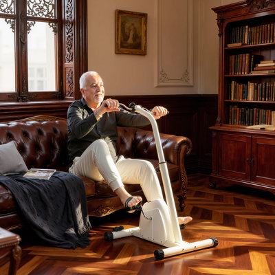 Seated Pedal Exerciser, Height-Adjustable, Elderly Rehabilitation