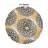Floral Yellow/Dark Gray/Ivory Area Rug-2033622158