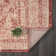 Rectangle Moroccan Machine Woven Polypropylene Area Rug in Burgundy