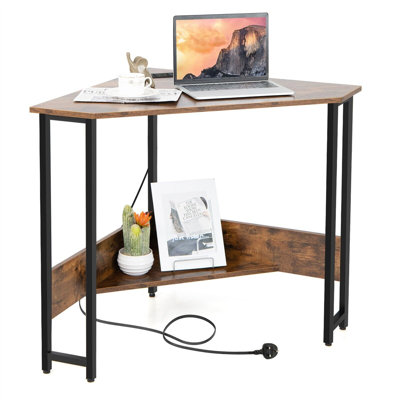 Metal Base Computer Desk