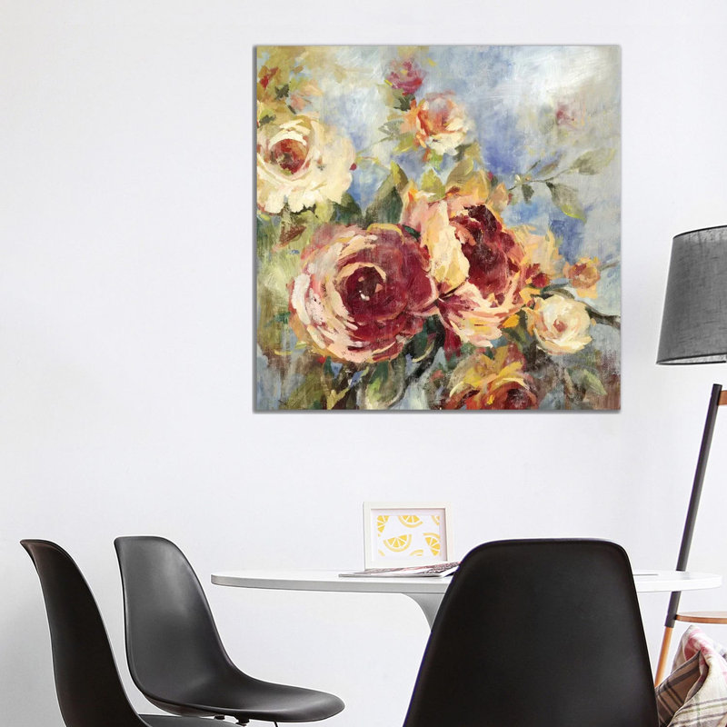 Vintage by Asia Jensen - Wrapped Canvas Painting, 93.98 cm H x 93.98 cm W x 1.91 cm D