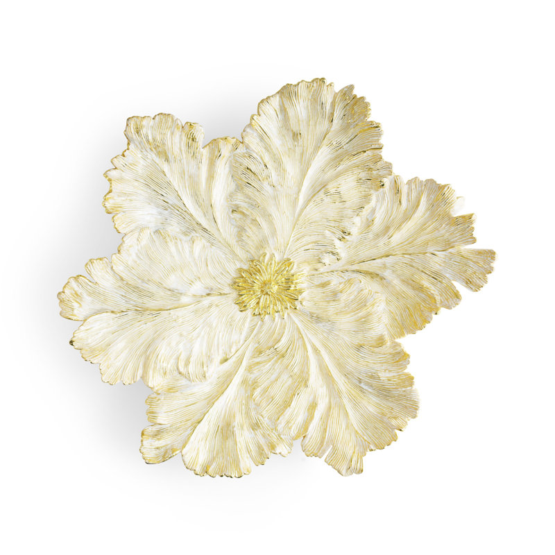 Tulip Centerpiece, Gold/White