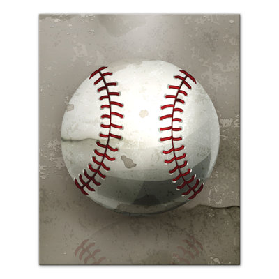 Art sur toile de baseball peint Zena