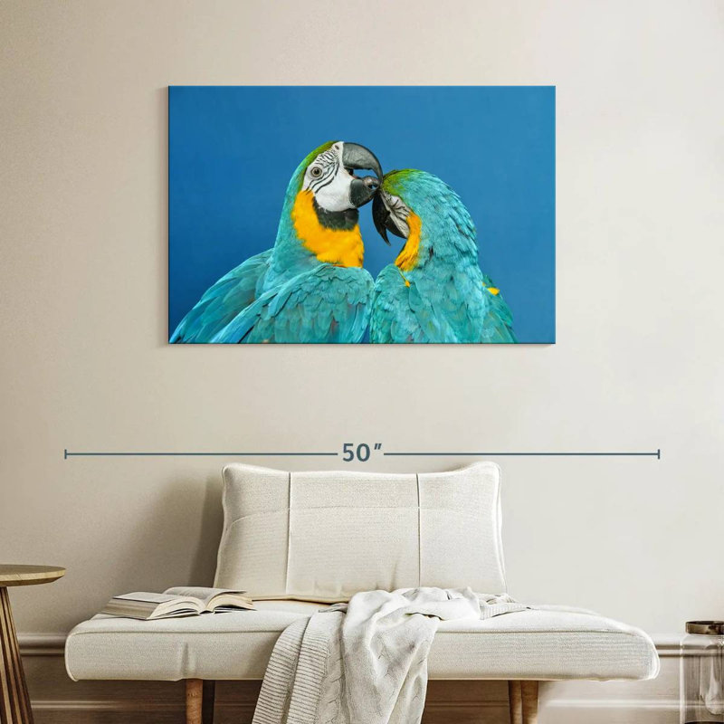 Macaw Love, 26" H x 39" W