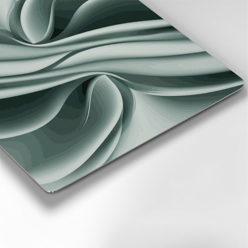 «Gradient Abstract 18 Green», art mural en métal, H 8 po x l 8 po