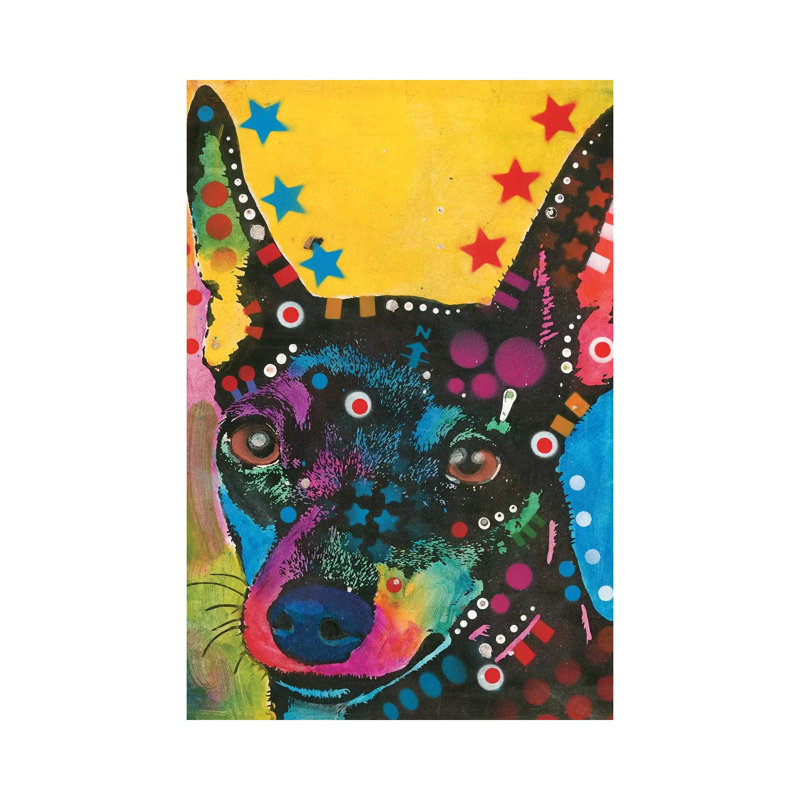 Miniature Pinscher by Dean Russo - Wrapped Canvas Print, 152.5 cm H x 101.5 cm W
