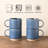 12 OZ Stackable Coffee Mugs, Ceramic Coffee Mugs with Texture Patterns for Man,Woman