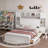 Ethil 4 Drawers Bookcase Platform Bed-1035593826-1047717053