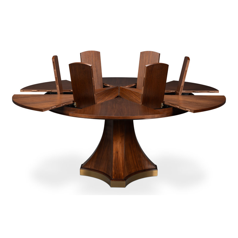 Chelsea Round Walnut Wood Dining Table