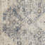 Tapis oriental bleu / crème en polypropylène tissé à la machine Aldolfo-554228741
