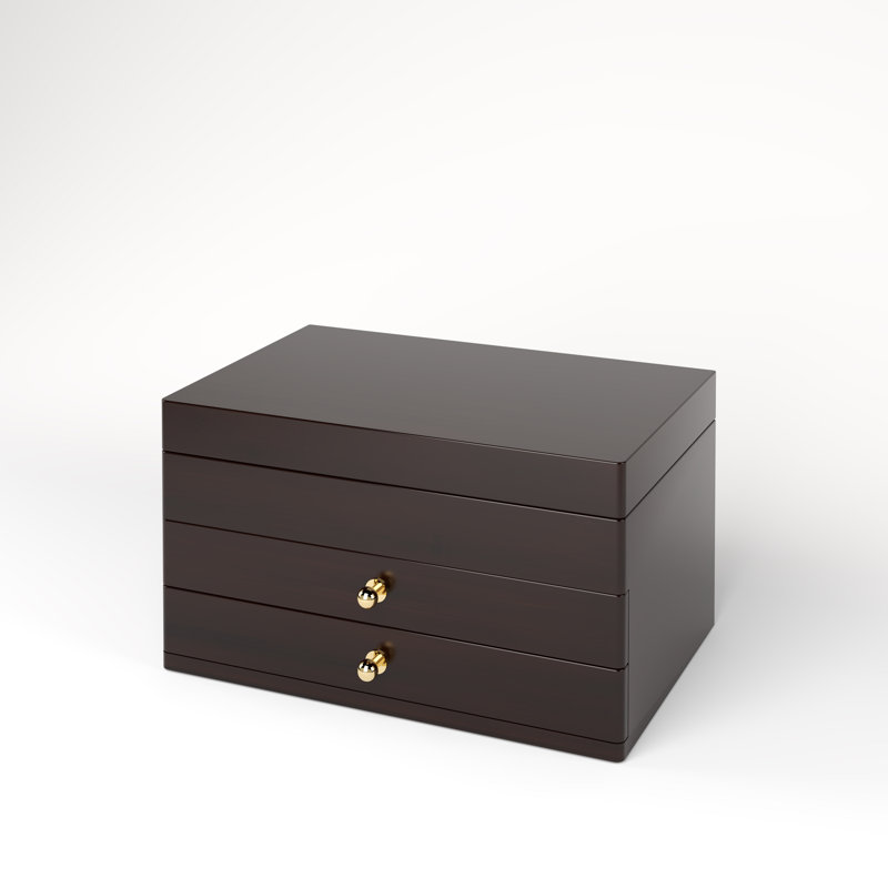 Bamboo Jewellery Box + Drawers
