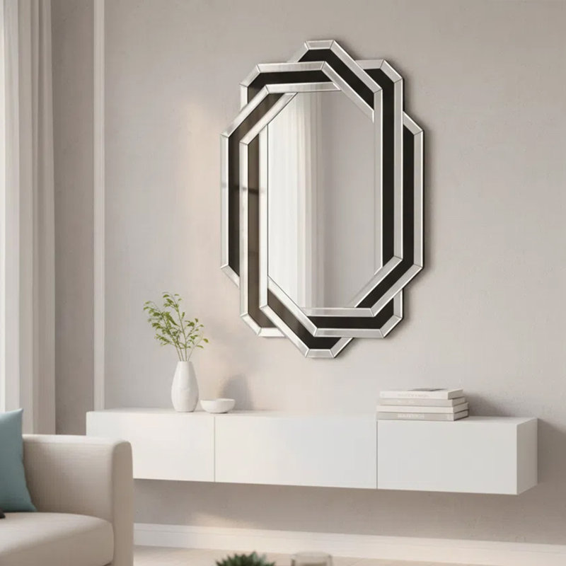 Miroir décoratif pour mur de salle de bain