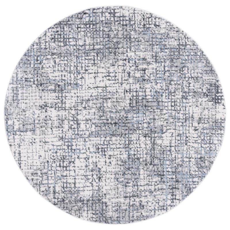 Ethellee Performance Abstract Rug, Round 6'7"