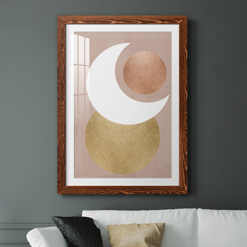 Lunar Mystic - impression encadrée, Cadre en érable, H 37,5 po x l 27,5 po x P 1,5 po