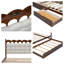 Modern Design Upholstered Platform Bed With Drawers and Trundle-661645154