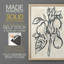 Encre poire branche I - impression encadrée de qualité supérieure - prête à être accrochée - aucun clou requis - aucun clou requis-713741273-713741274
