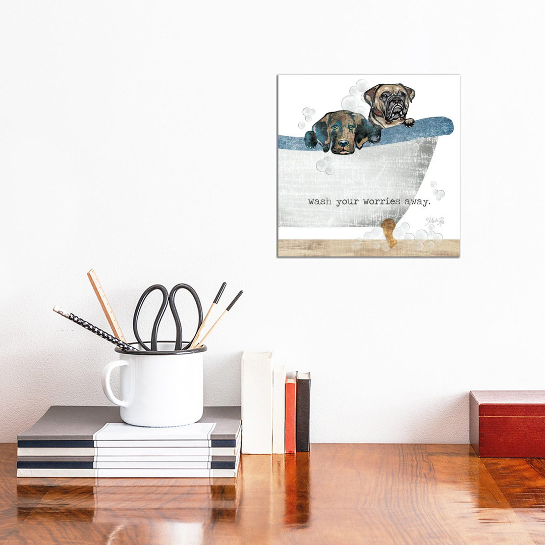 Wash Your Worries Away by Marla Rae - Print on Canvas