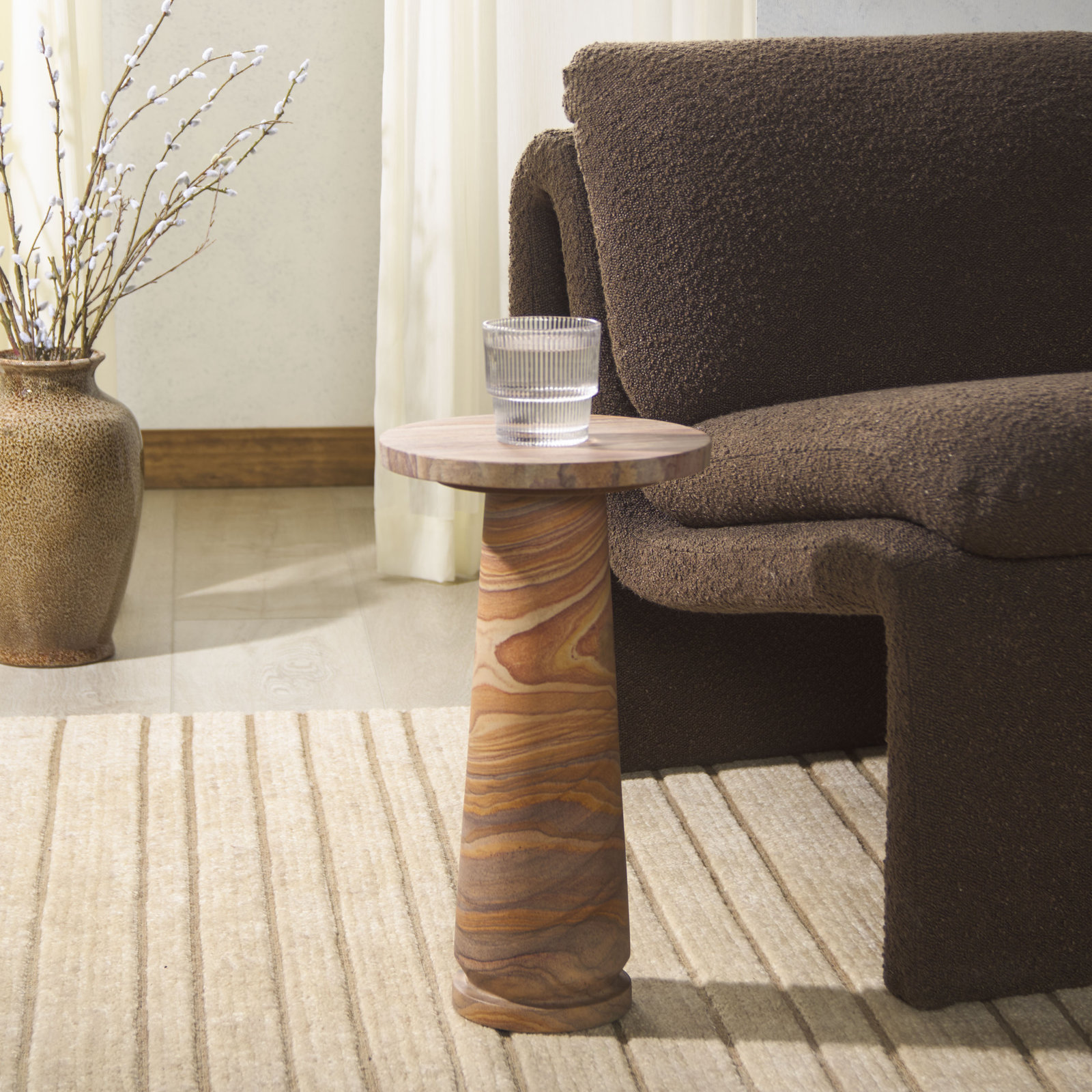 Daktari End Table, Brown
