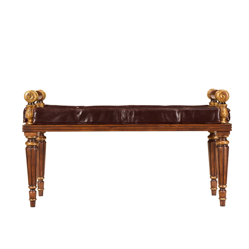 Rep.li.ca Genuine Leather Upholstered Bench