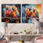 Vibrant Duets S - Parrot S - animaux, ensemble de 2 collages carrés-1788530803-1788530809
