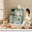 Large Wooden Kids Kitchen Playset 100x86x30cm | Pretend Role Play Kitchen with Realistic Oven, Microwave & Sink with Taps | Indoor/Outdoor Toy Kitchen for Ages 3+-133229708