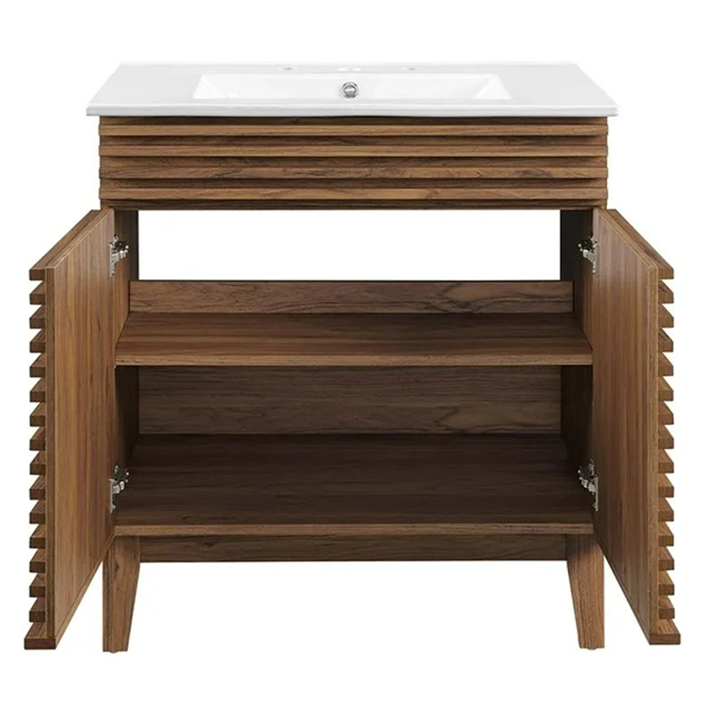 Crawley 30" Bathroom Vanity Cabinet, White