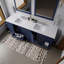 Meuble-lavabo double 84 po x 22 po profondeur, comptoir en quartz blanc-46124953-46124966