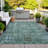 Machine Washable Indoor/Outdoor Xhevrie Green Rug-111820278