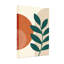 Motif abstrait de feuilles et de cercles abstraits
