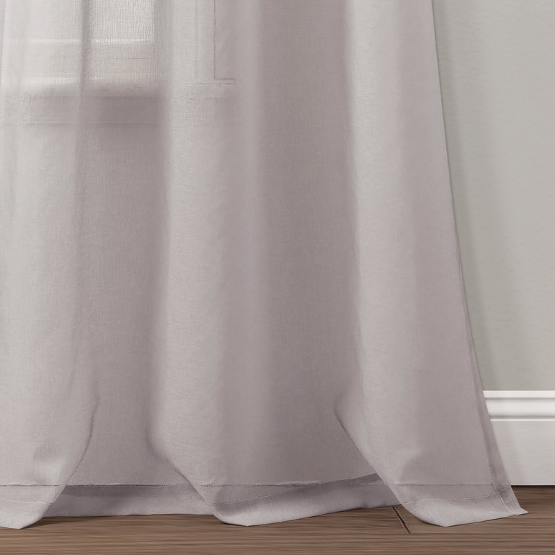 Sheer Curtain Pair, Blush