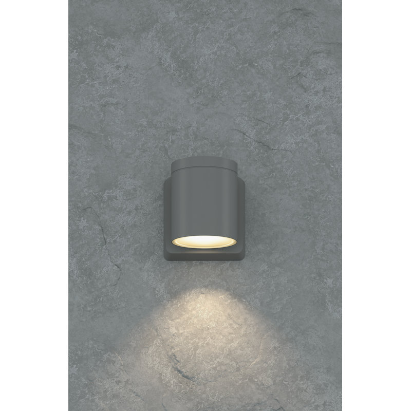 Applique murale d'extérieur à DEL à 1 ampoule H 4,6 po d'extérieur