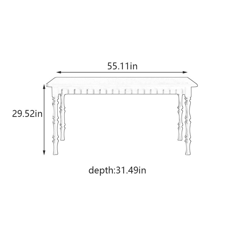 Vernes, 29.52"H x 55.11"L x 31.49"W