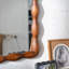 Miroir de 36,02 po Mid-Century Modern Swirl