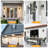 Black Motion Sensor Outdoor Wall Lights for House, Dusk to Dawn Porch Lanterns Wall Sconce with Tempered Ripple Glass-387138478