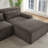 Chenille L-Shape Luxury Sectional Oversized Sofa,Mnimalist Design,Comfy Sleeper Couch For Living Room,Apartment&Reception Spaces,No Assembly Required-230679721-230679723