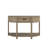 Curved 1-Drawer Console Table - Toffee