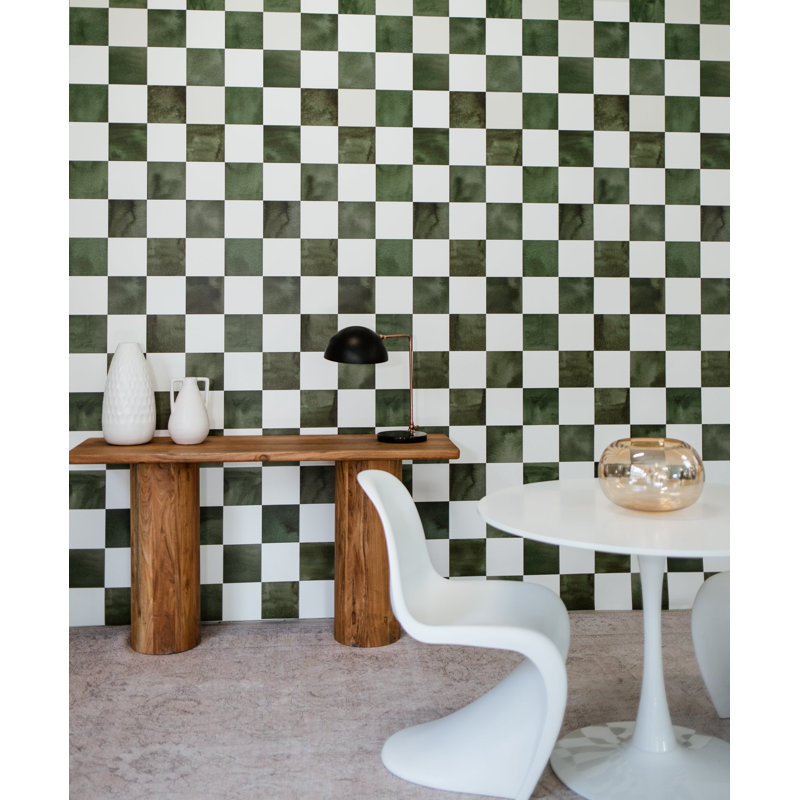 Checkered Wallpaper by Emma Sato, Pre-Pasted