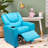 Roomy Kids' Recliner Chair with Cup Holder, Toddler Recliner With Push-Back Design, and Adjustable Footrest-89178678