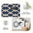 Navy Lattice area rugs for Living Room, Soft and Comfortable, Suitable for all seasons, easy to maintain, machine washable Indoor floor mat, Under Table Farmhouse suitable for Bedroom, Dining Room, Study, Patio, Balcony, Home Decor-296881624