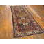 Antique Caucasian Allover Geometric Wool Hand Knotted Pile Blue 1880s Rug