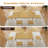 Farmhouse Style 7-Piece Dining Table Set For 4-6 People, 63" Extendable Kitchen Table Set With 4 Dining Chairs And 2 PU Upholstered Stools-2128414448