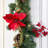 72" Red Ruby Holiday Garland with Lights