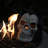 Fire Pit Demon Skull Gas Log For Ventless & Vent Free, Propane, Gel, Ethanol, Electric, Outdoor Fireplace And Fire Pit, Halloween Decor - Patent Pending