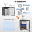 Beer Kegerator Draft Beer Dispenser Full Size Keg Refrigerator Dual Tap